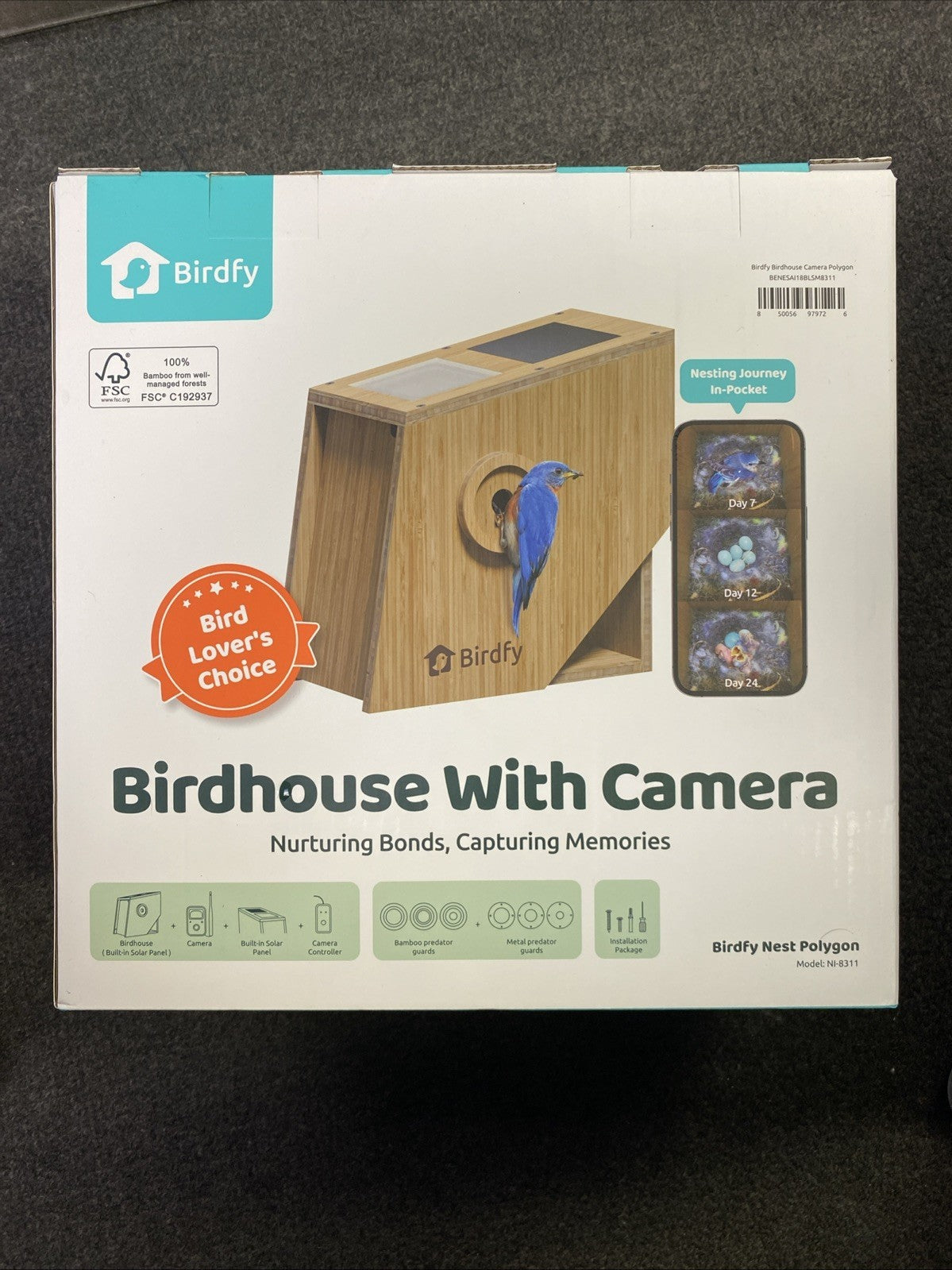 Birdfy Smart Bird House with Solar Powered AI Camera - Bellso